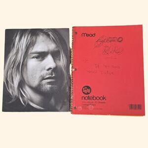 Kurt Cobain Nirvana Book Bundle Journals Hardcover & Rolling Stone 1994  Set
